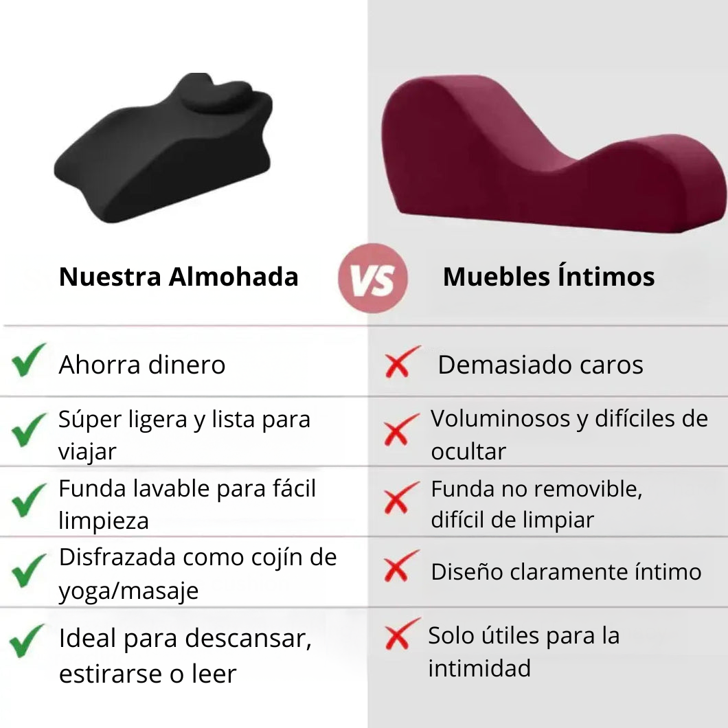 Cavari™ Almohada Sweet Spot – Soporte Ergonómico para Initimidad