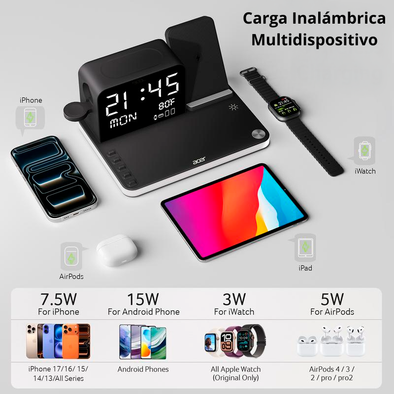 Cavari™ Estación de Carga Inalámbrica 7 en 1