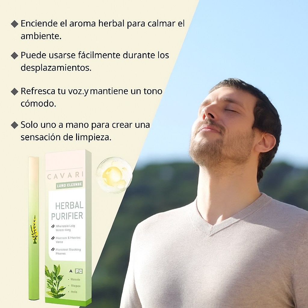 Cavari™ Inhalador Herbal – Frescura Instantánea