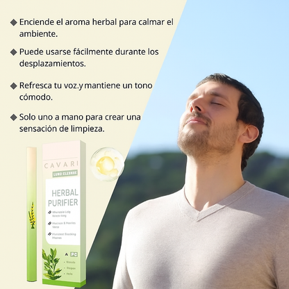 Cavari™ Inhalador Herbal – Frescura Instantánea