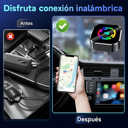 Cavari™ Adaptador CarPlay – Convierte tu CarPlay con Cable en Inalámbrico