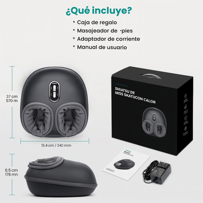 Cavari™ FootEase – Masajeador Shiatsu de Pies con Calor y Compresión de Aire