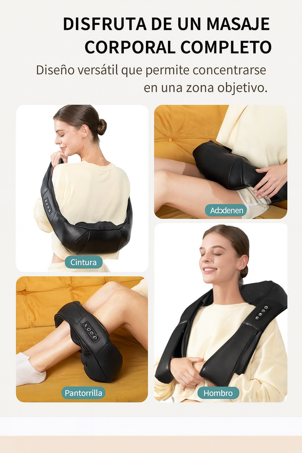 Cavari™ BackEase – Masajeador de Cuello y Espalda con Calor Relajante