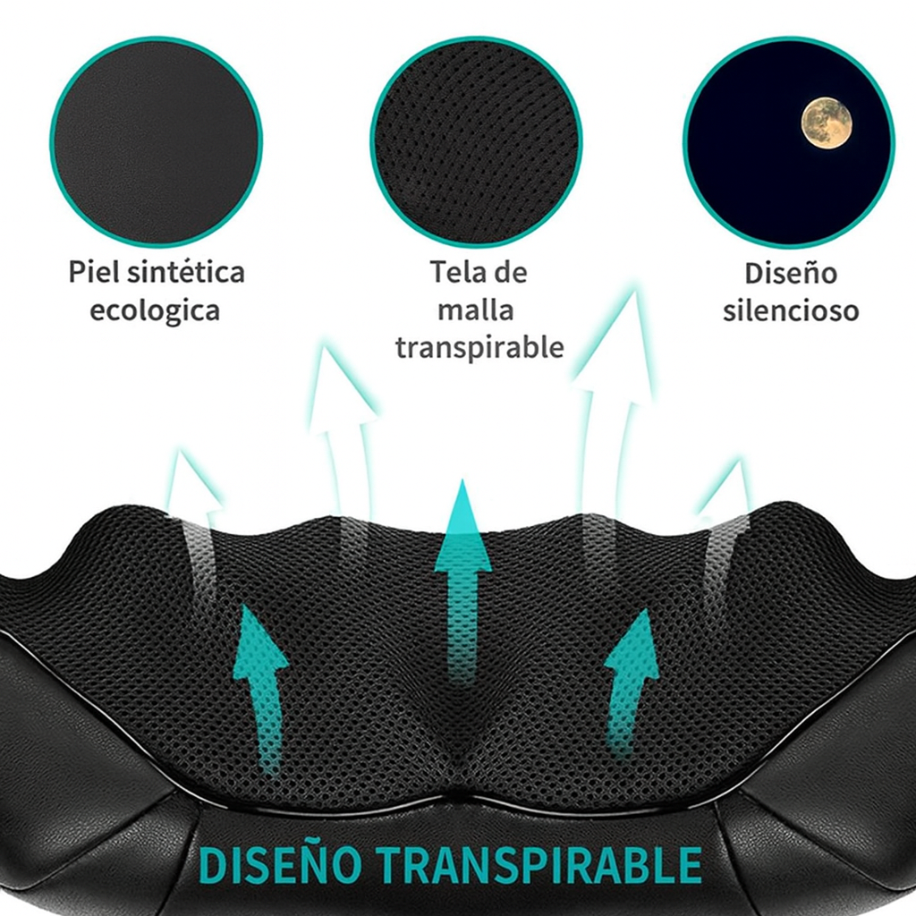 Cavari™ BackEase – Masajeador de Cuello y Espalda con Calor Relajante