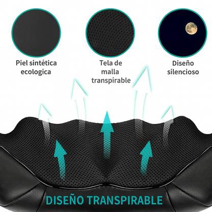 Cavari™ BackEase – Masajeador de Cuello y Espalda con Calor Relajante