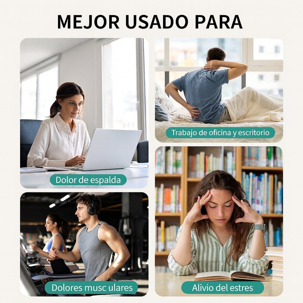 Cavari™ BackEase – Masajeador de Cuello y Espalda con Calor Relajante