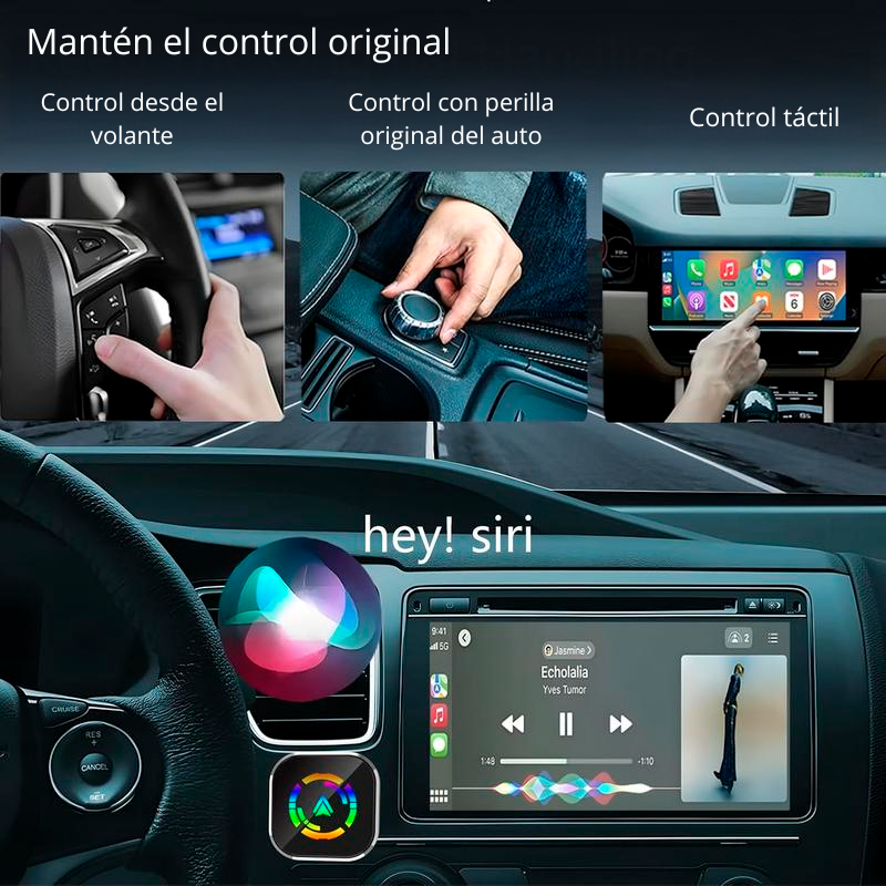 Cavari™ Adaptador CarPlay – Convierte tu CarPlay con Cable en Inalámbrico