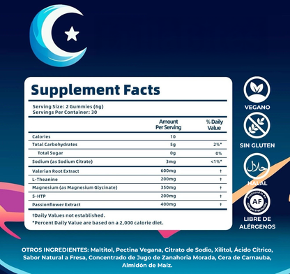 Cavari™ Sleep Gummies – Gomitas Naturales para Dormir y Relajarte