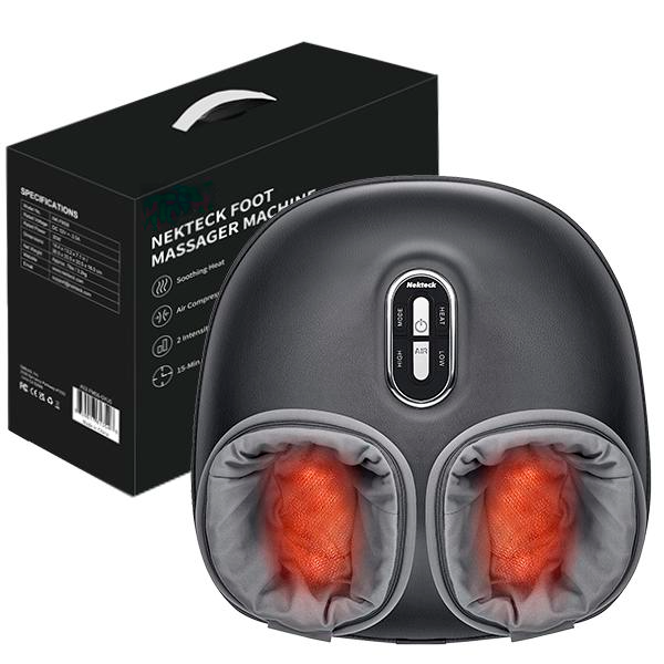 Cavari™ FootEase – Masajeador Shiatsu de Pies con Calor y Compresión de Aire